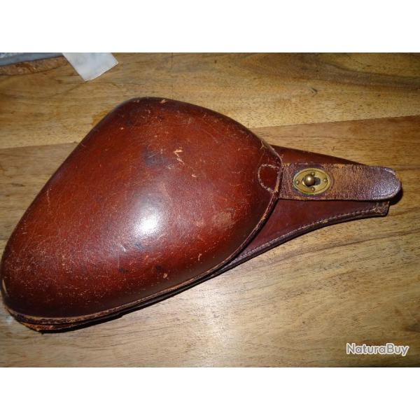 Etui de Revolver 1892  en cuir  fauve second type avec de beaux marquages