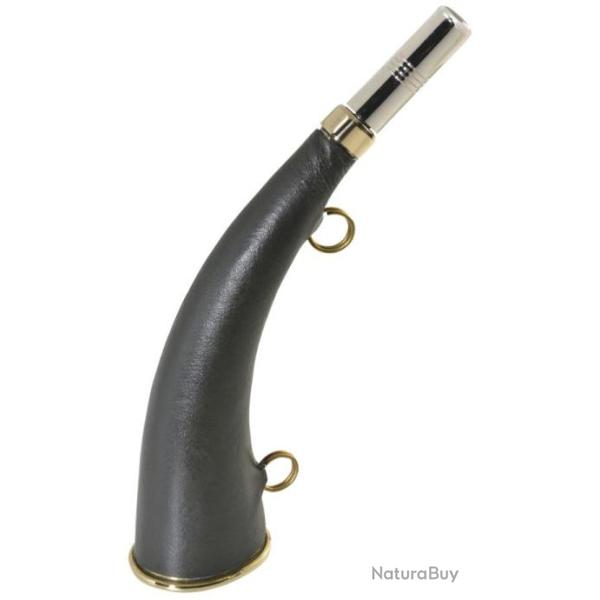 Corne ronde gain�e cuir Longueur 26 cm