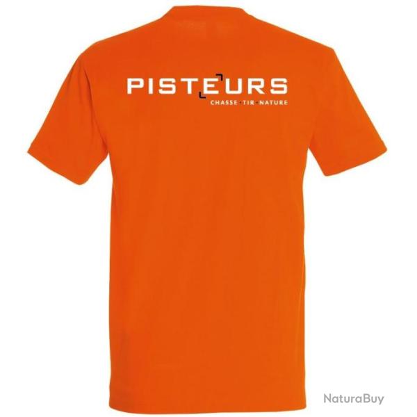 Tee-shirt homme PISTEURS imp�rial orange (Taille S)