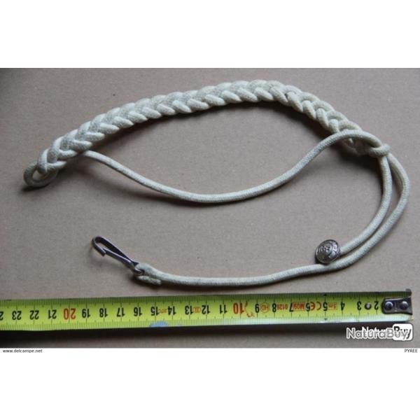 CORDON POUR SIFFLET POLICE D'�TAT WWII UNIFORME INDO ALG�RIE MAI 1968
