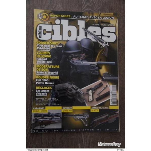 REVUE CIBLES N�472 VZ 52 TCH�QUE BORCHARDT COLT 1860 PIETTA LUGER P08