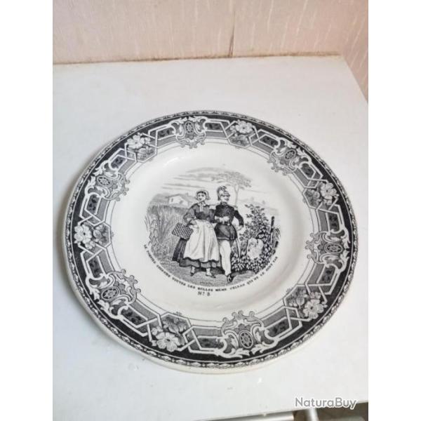 assiette parlante XIX�me n�3