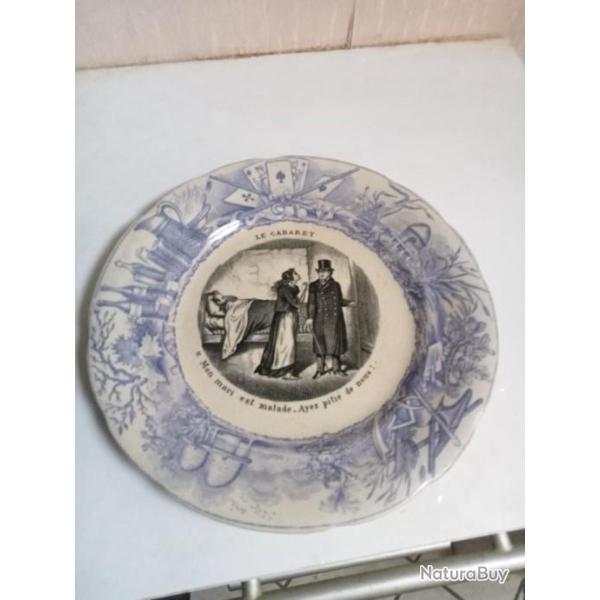 assiette parlante XIX�me n�11 le cabaret