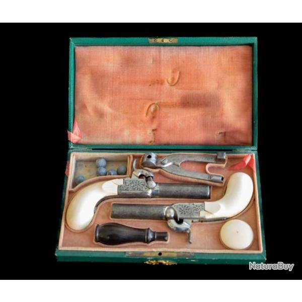 COFFRETS PISTOLETS ARTISANAL BELGE LUXE REF 697