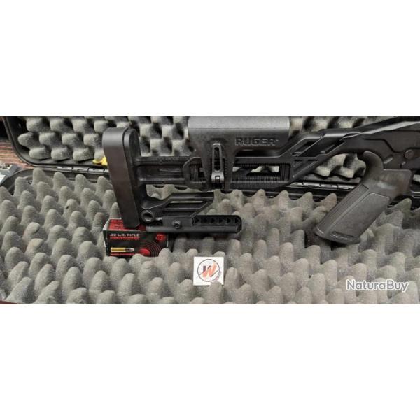 RUGER RPR  - Bag Rider PLAT Monopod (Support de sac) Ruger Precision Rimfire sur rail picatinny