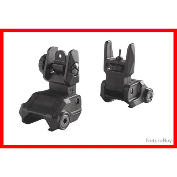 ORGANES DE VISEE FLIP-UP BAS REGLABLES