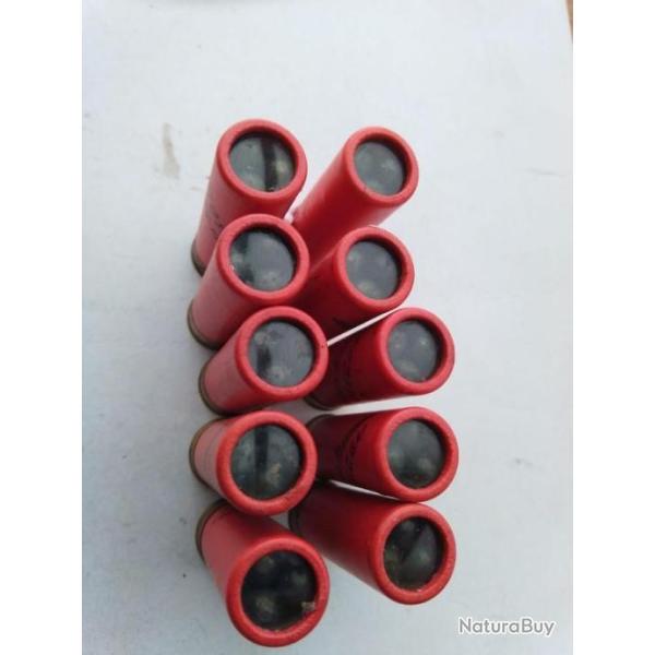 boite de 10 cartouches cal 16 a broche leon beaux a chevrottine.