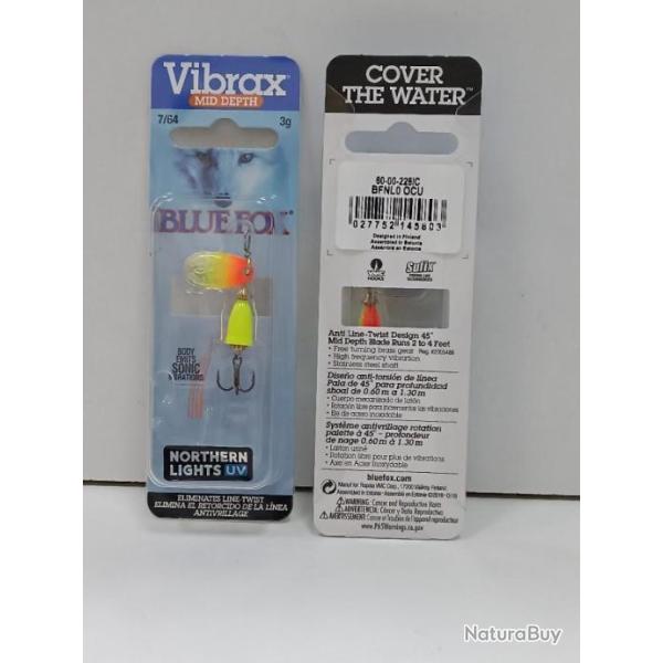 !! Cuill�re VIBRAX BFNL 0  COLORIS : OCU !!