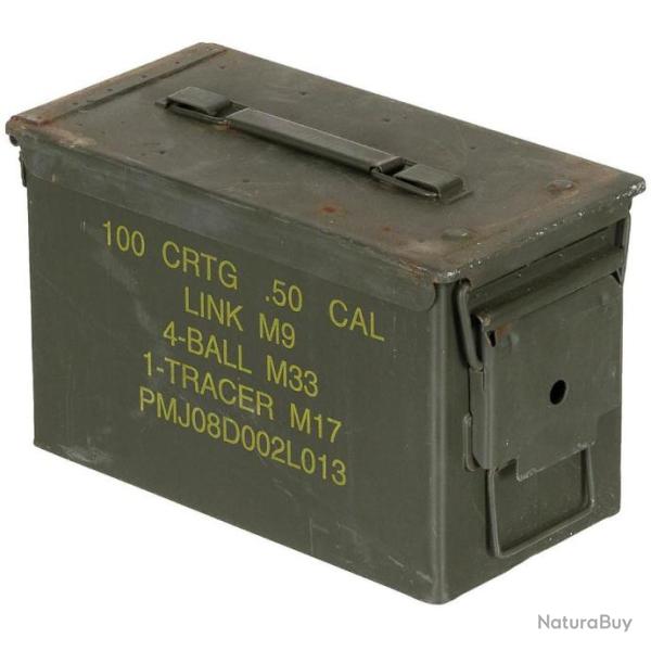 CAISSE A MUNITIONS D'ORIGINE CAL.50 / 5.56