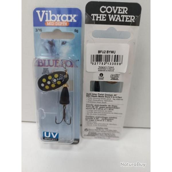 !! Cuill�re VIBRAX BFU 2 coloris : BYWU !!