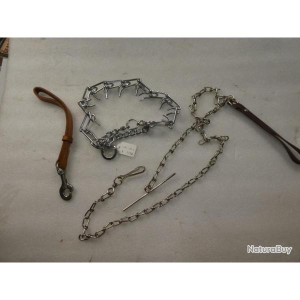 lot laisses + collier