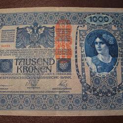 AUTRICHE bank note billet de 1000 couronnes Tausend kronen  janvier 1902