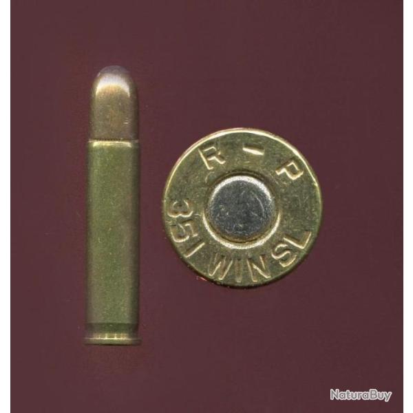 .351 Winchester Self Loading - marquage  : R-P  351 WINSL - balle cuivre pointe arrondie