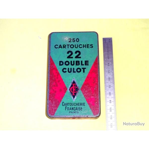 boite CARTOUCHERIE FRANCAISE de cartouches 22 double culot - VENDU PAR JEPERCUTE (D23J7)