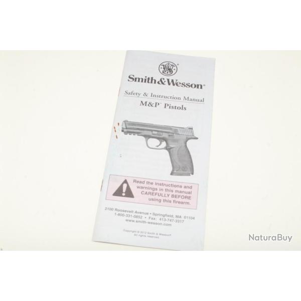 SMITH et WESSON MP: Manuel