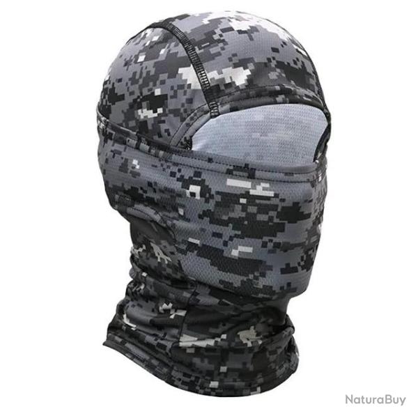 CAGOULE TACTIQUE RESPIRANTE - CHASSE MOTO AIRSOFT - CAMO GRIS NUMERIQUE - LIVRAISON GRATUITE