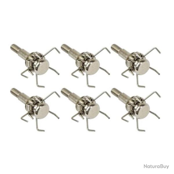 6 x Pointes de Fl�ches Shocker JX Chasse au Tir � l'Arc ou Arbal�te