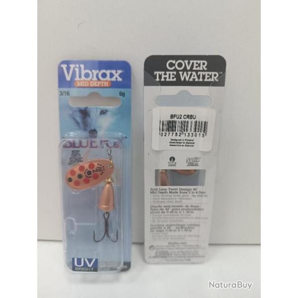 !! Cuill�re VIBRAX BFU 2 coloris : CRBU !!