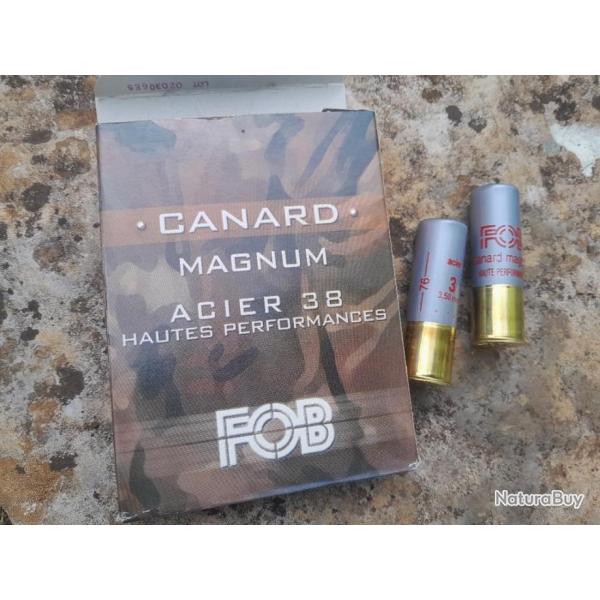 Cartouches Fob  Canard Magnum Acier 38  en 1
