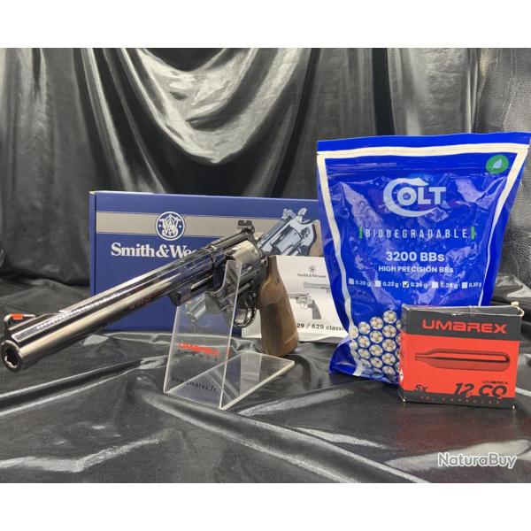 Pack pr�t a tirer REVOLVER "SMITH&WESSON" "M29 8 3/8'' BBS 6MM CO2