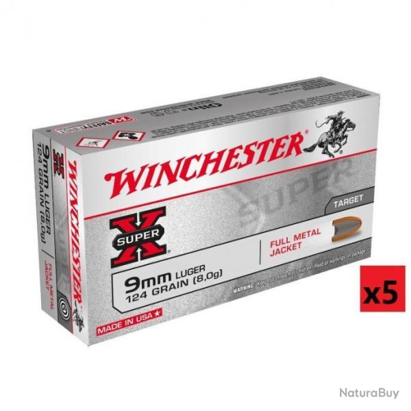Op�ration Cat. B - Munitions winchester Super X - Cal. 9mm Luger x5 boites