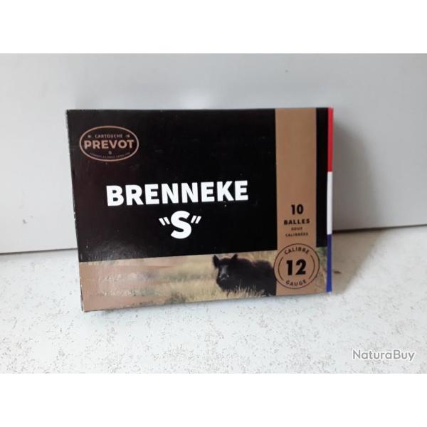 1 boite de 10 Cartouches a balle Prevot BRENNEKE "S" cal.12/70