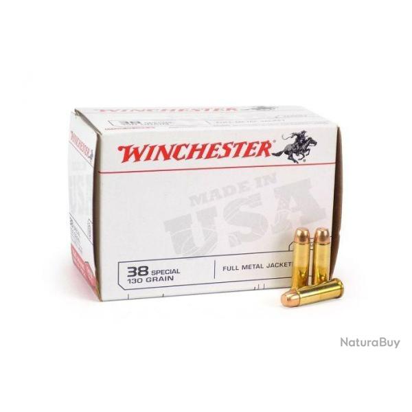 Op�ration Cat. B - Munition Winchester FMJ - Cal. 38 Sp�cial x5 boites