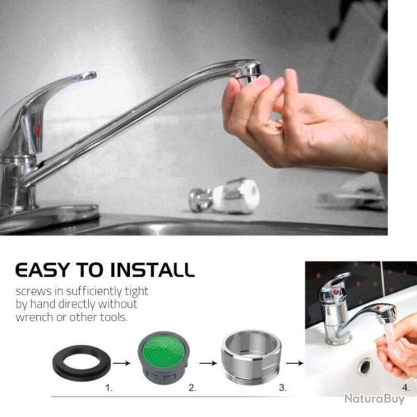 Lot de 2 Economiseur d'eau Universel Diamtre 24mm