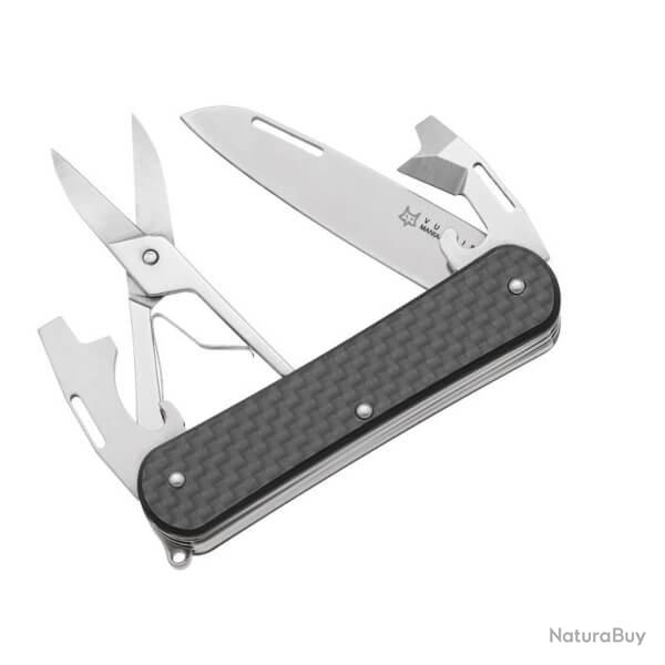 Couteau pliant Multifonctions Fox Vulpis FX.VP130.F4CF Carbone 4 pi�ces