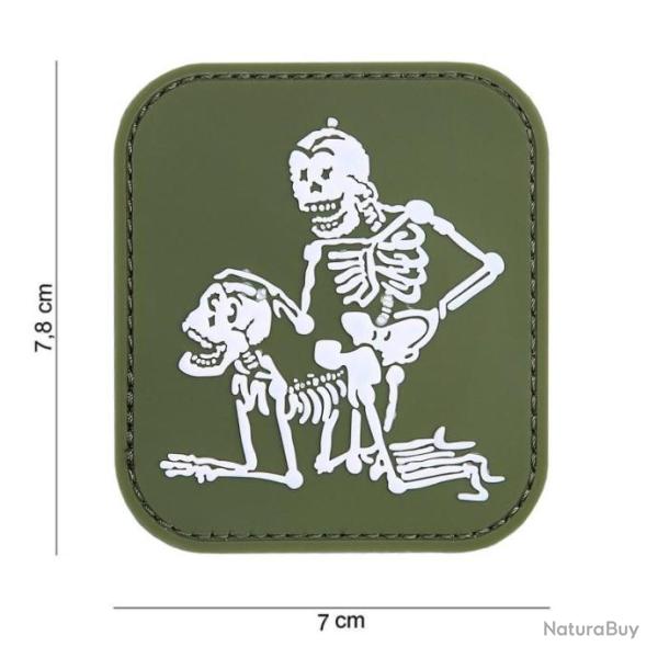 Patch 3D PVC Two skeletons OD avec velcro | 101 Inc (0001 0813)