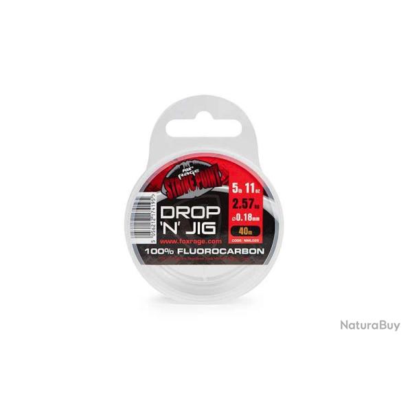 Fluorocarbone Fox Rage Strike Point Drop N Jig 40m 40/100 9,5Kg 40m