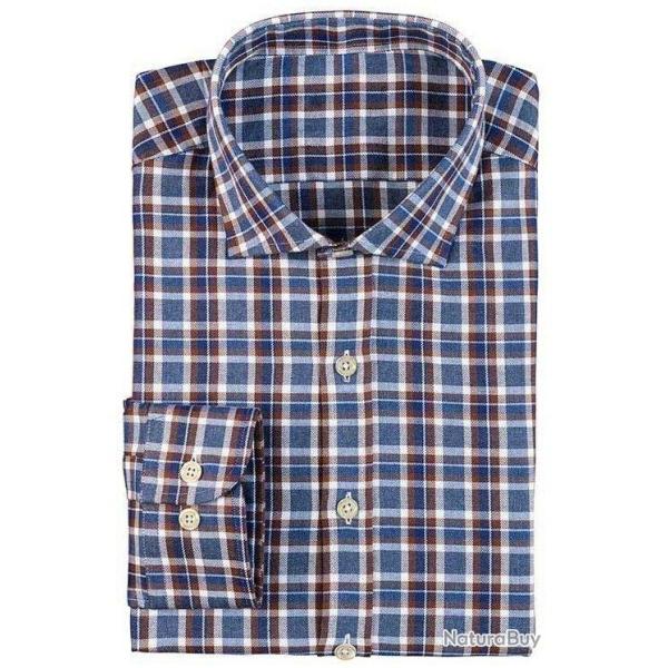 Chemise � carreaux marron bleu Cheverny ProHunt VERNEY CARRON