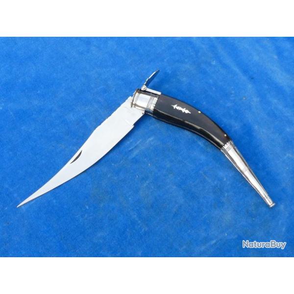 SUPERBE RARE ++ TOP ++ COUTEAU ANCIEN Old Knife - NAVAJA - R. DAVID THIERS / A. NAVARRO - 28,5 CM