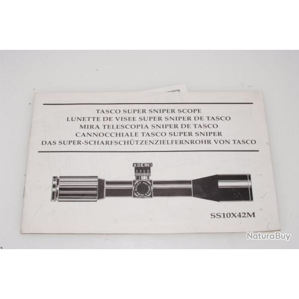 Lunette TASCO SS10x42M: Manuel