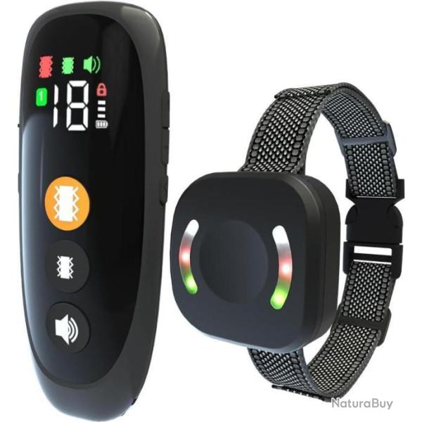 Collier de Dressage sans Choc Statique pour Chien Sonore Vibration Conforme � La Nouvelle Loi 2023