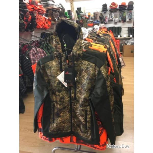 Blouson zipp� Wolf Kaki-Snake Pro hunt Taille XXXL