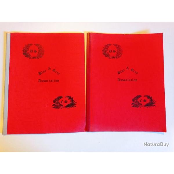 Lot de 2 revues de la blue and grey association num�ro 2 et 3.