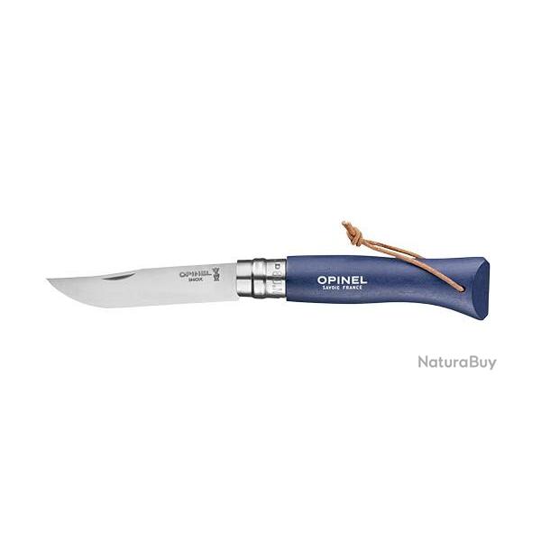 Couteau pliant Opinel Baroudeur N�08 Inox Bleu Fonc�