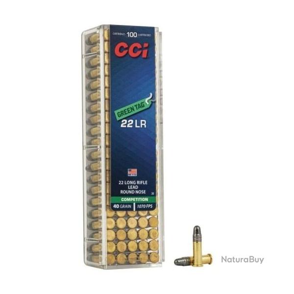 Munitions CCI cal.22lr comp�tition green tag par 100