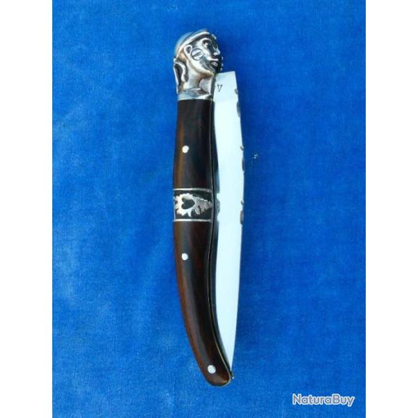 SUPERBE TOP ++ COUTEAU ANCIEN Old Knife - LAGUIOLE LE BERGER - CORSE