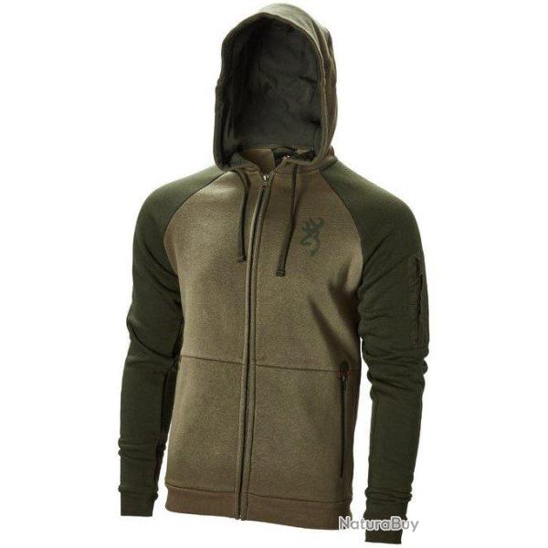 Sweat zipp� Snapshot two tones vert BROWNING