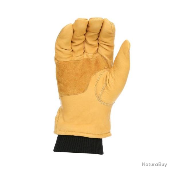 Gants hiver en cuir de vacher fin Couleur Jaune