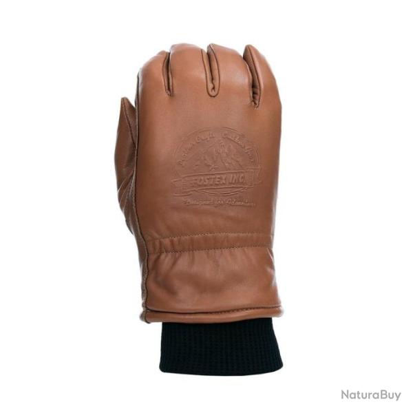 Gants hiver en cuir de vacher fin Couleur Marron