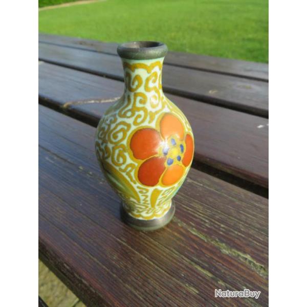 Art D�co - Ancien petit vase en c�ramique Gerla Gouda - Hollande  (Vers 1930)