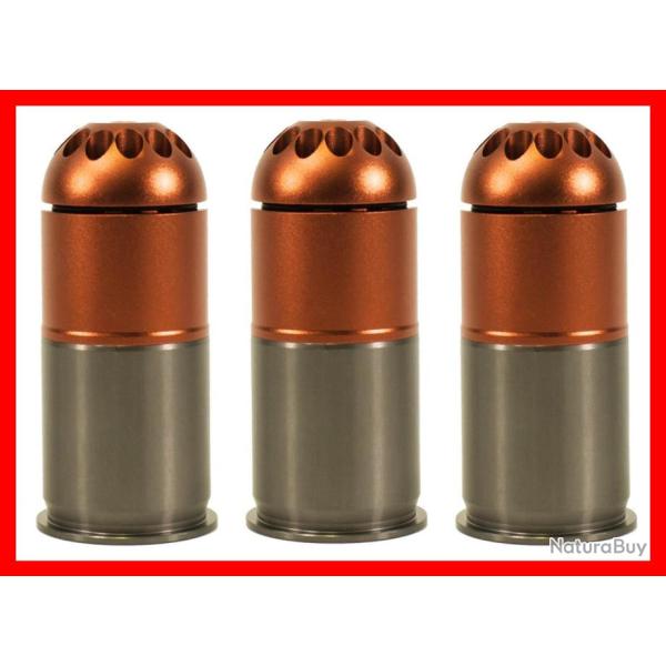 PACK DE 3 GRENADES GAZ 96 BBS M203 - NUPROL