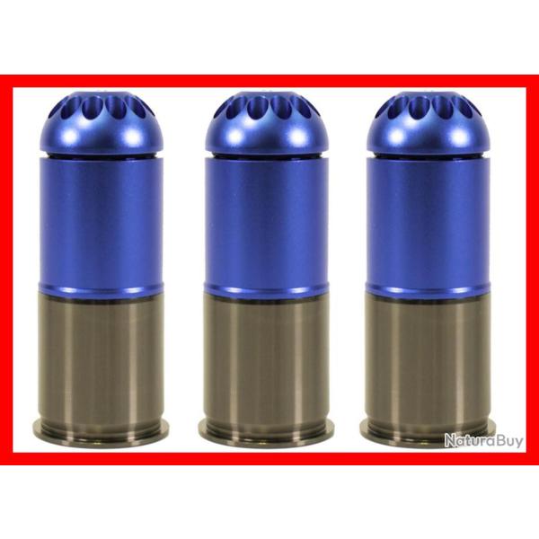PACK DE 3 GRENADES GAZ 120 BBS M203 - NUPROL
