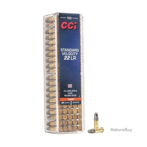Munitions CCI 22lr Plinking Standard Velocity par 500 (5 boites)