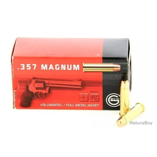 MUNITIONS GECO CALIBRE 357 MAG FMJ 158gr - 10.2g x50