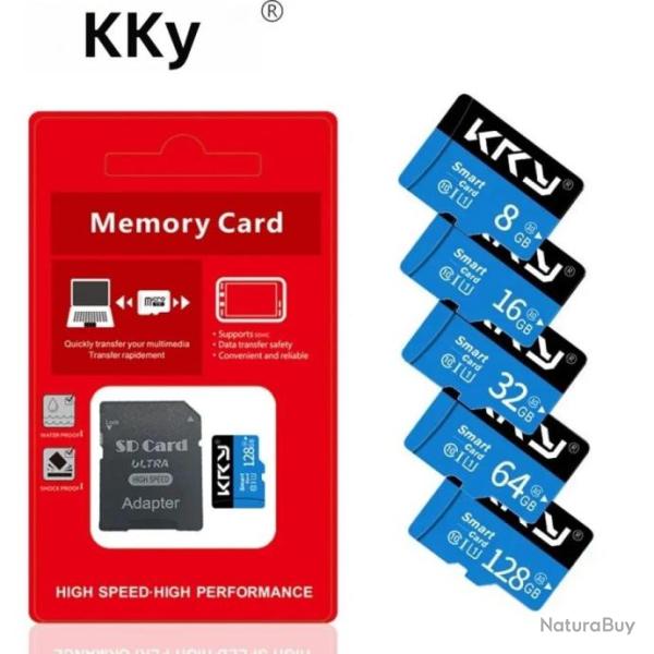 Carte Micro SD 32 Go haute vitesse + adaptateur. A