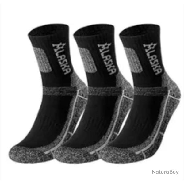 Chaussettes thermiques professionnelles 3 paires . A
